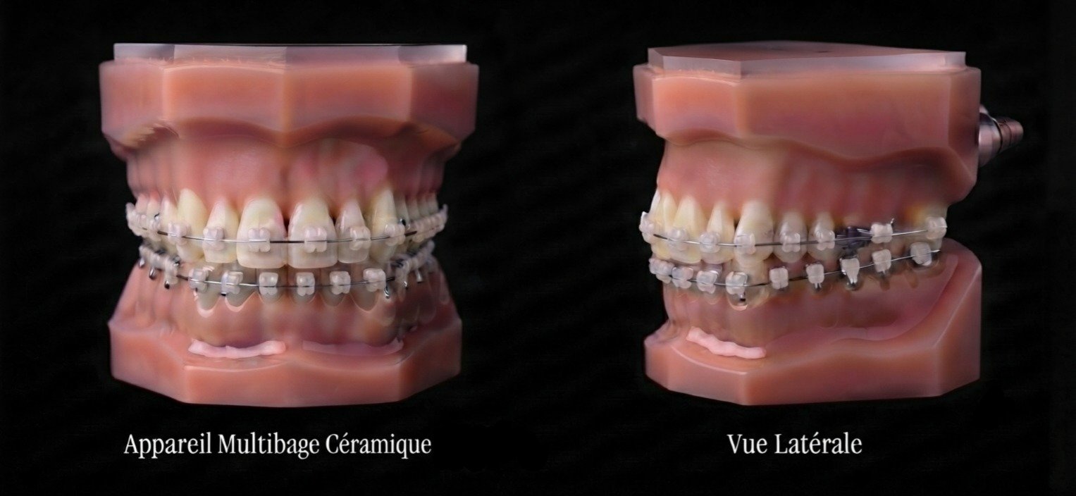 Bagues céramique orthodontiques