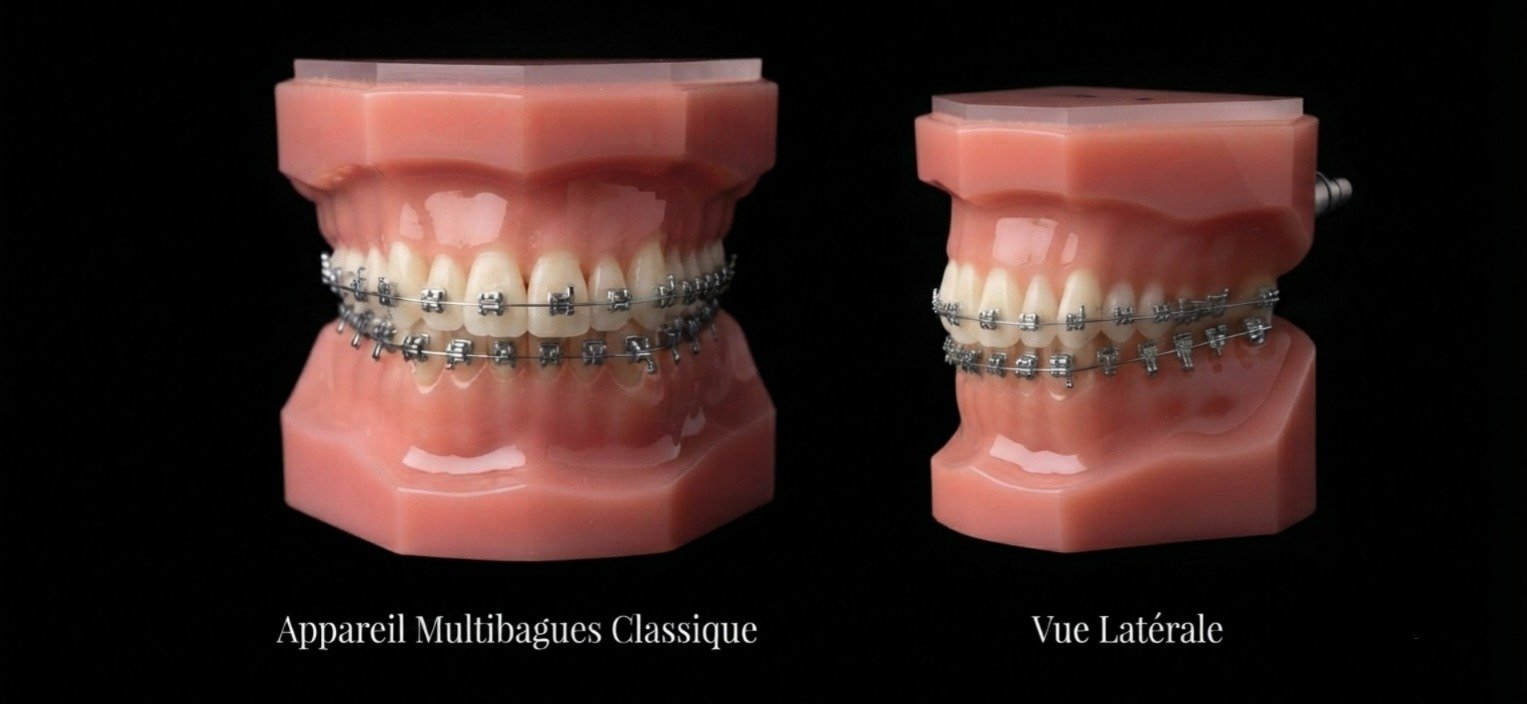 Bagues métalliques orthodontiques
